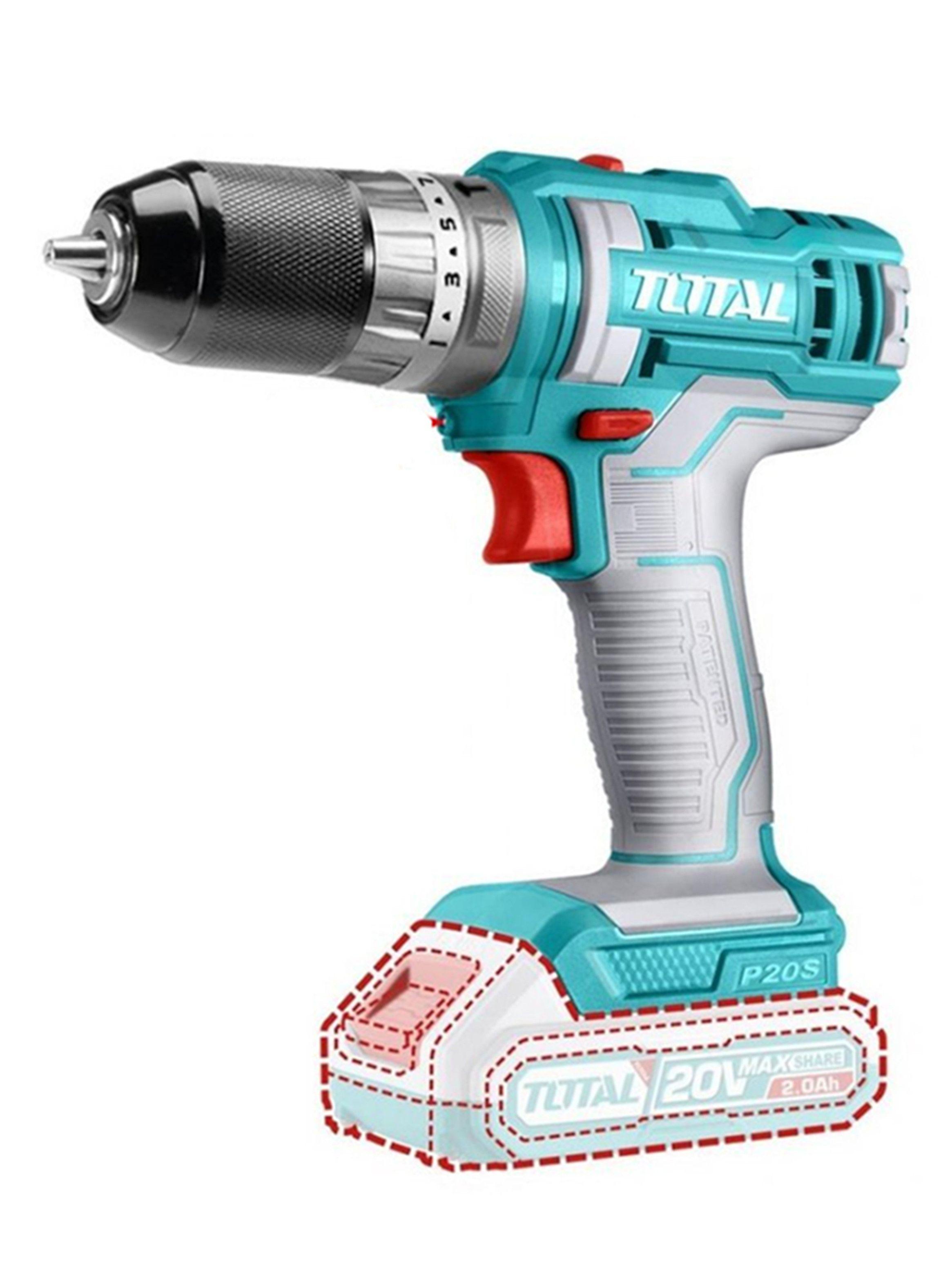 Taladro Atornillador Percutor 10mm 20v Total Tidli201455-0