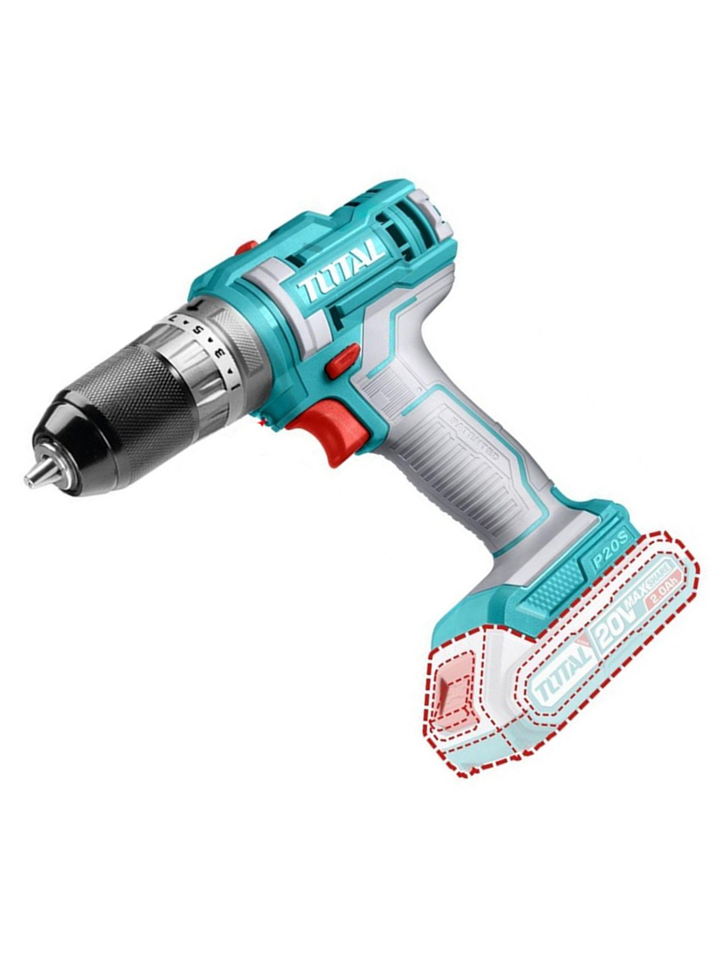 Taladro Atornillador Percutor 10mm 20v Total Tidli201455-2