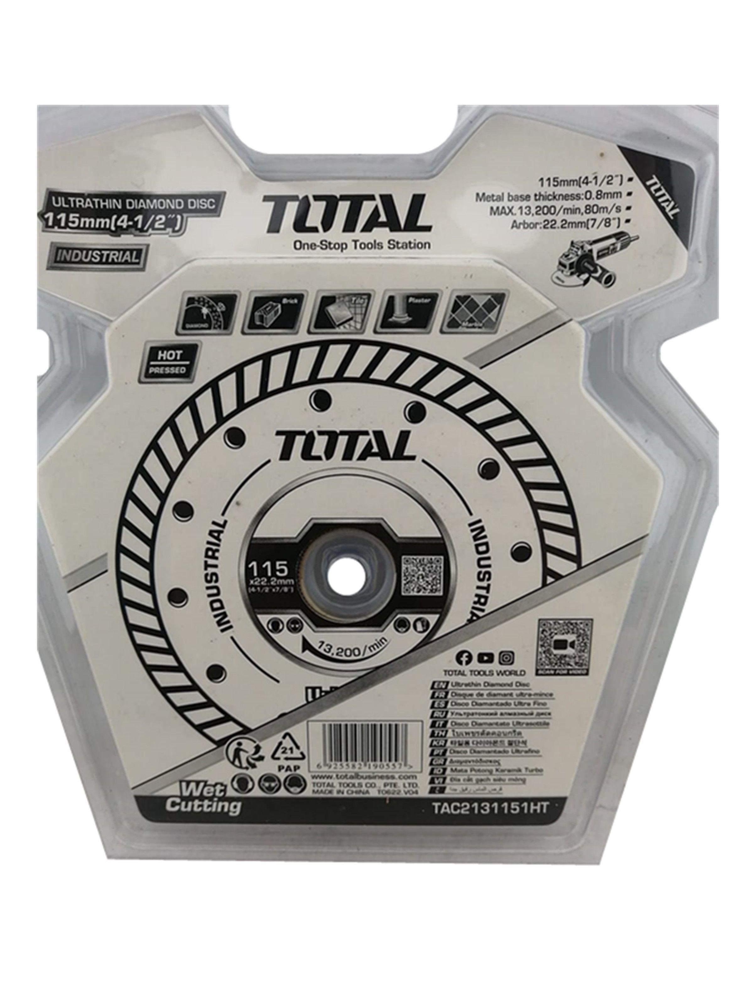 Disco Diamantado 4 1/2 115mm Corte Turbo Total-2