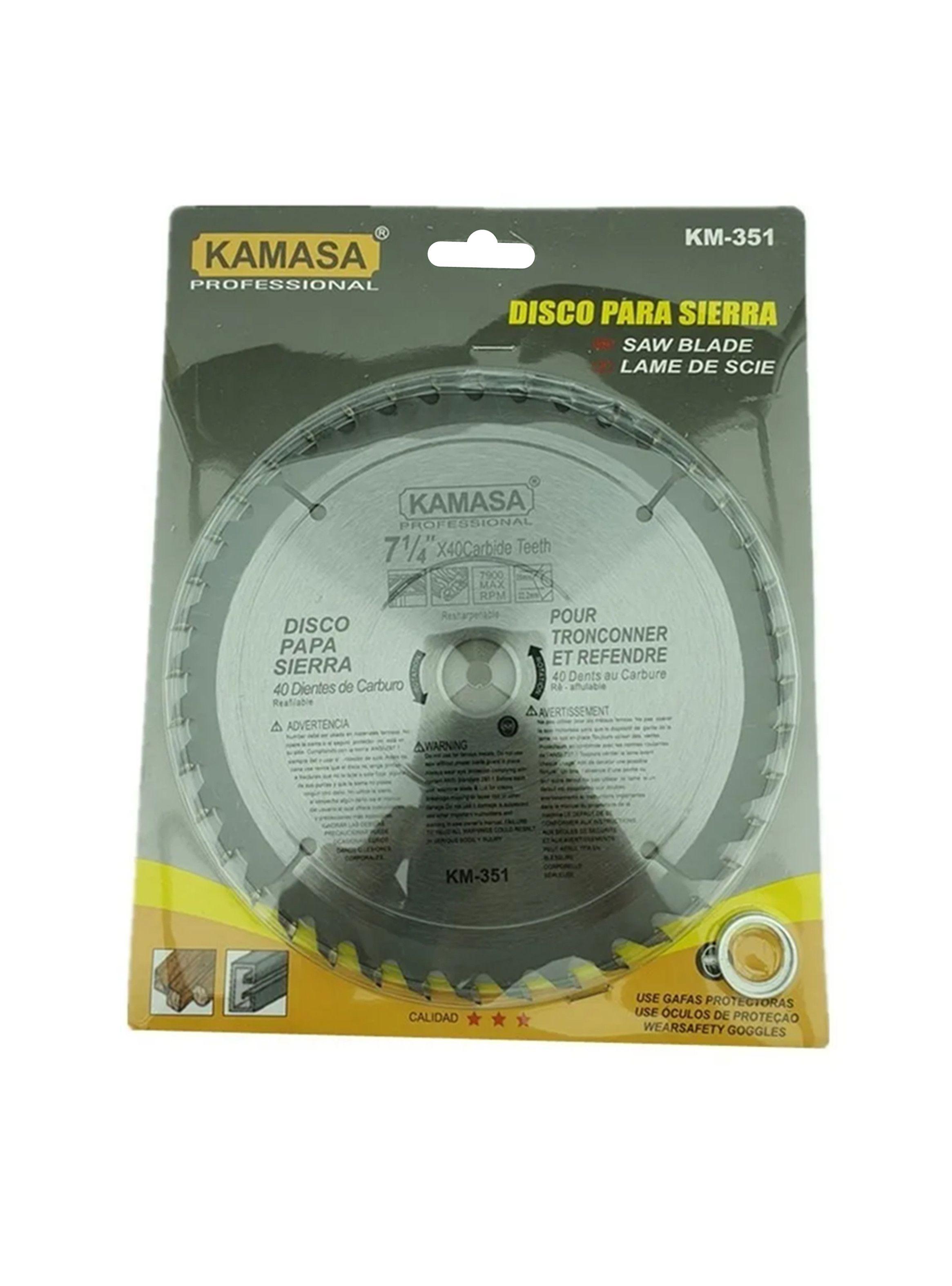 Disco Sierra Circular 7 1/4 PulG 40 Dientes Km-2