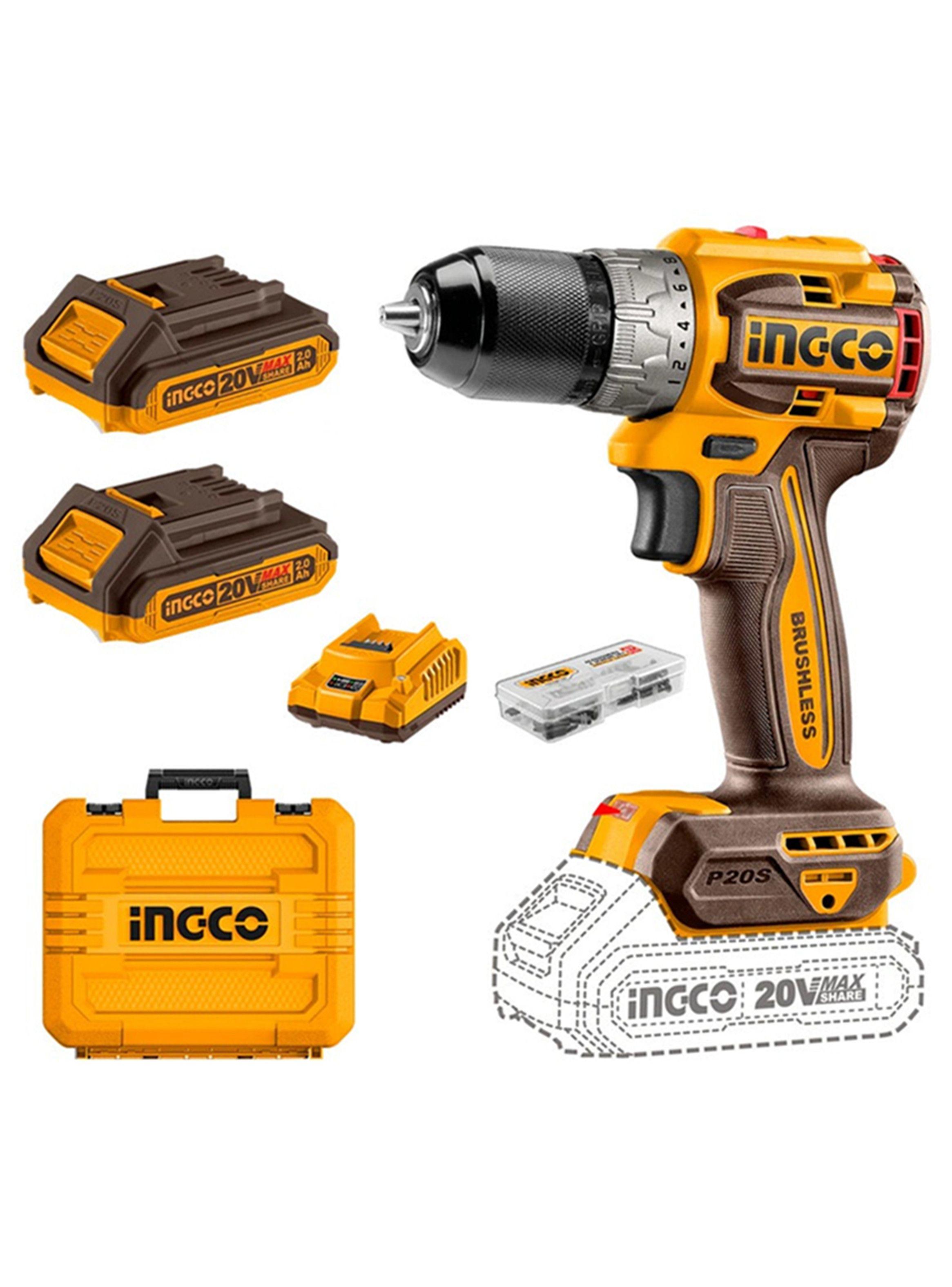 Taladro Atornillador Inalambrico 20v 13mm Ingco Cdli20602-0