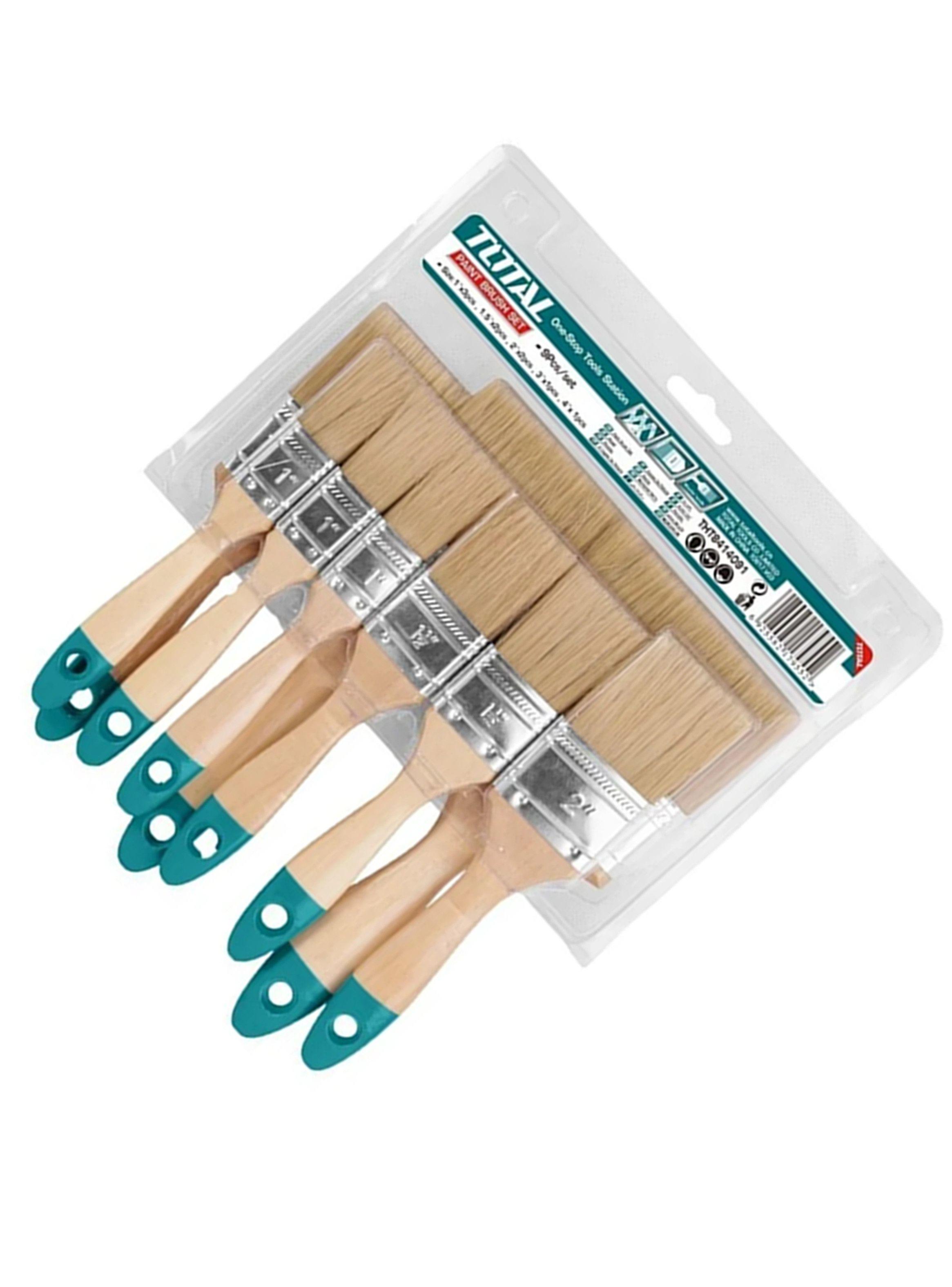 Set Juego Brochas Mango De Madera 9 Piezas Total Tht8414091-2