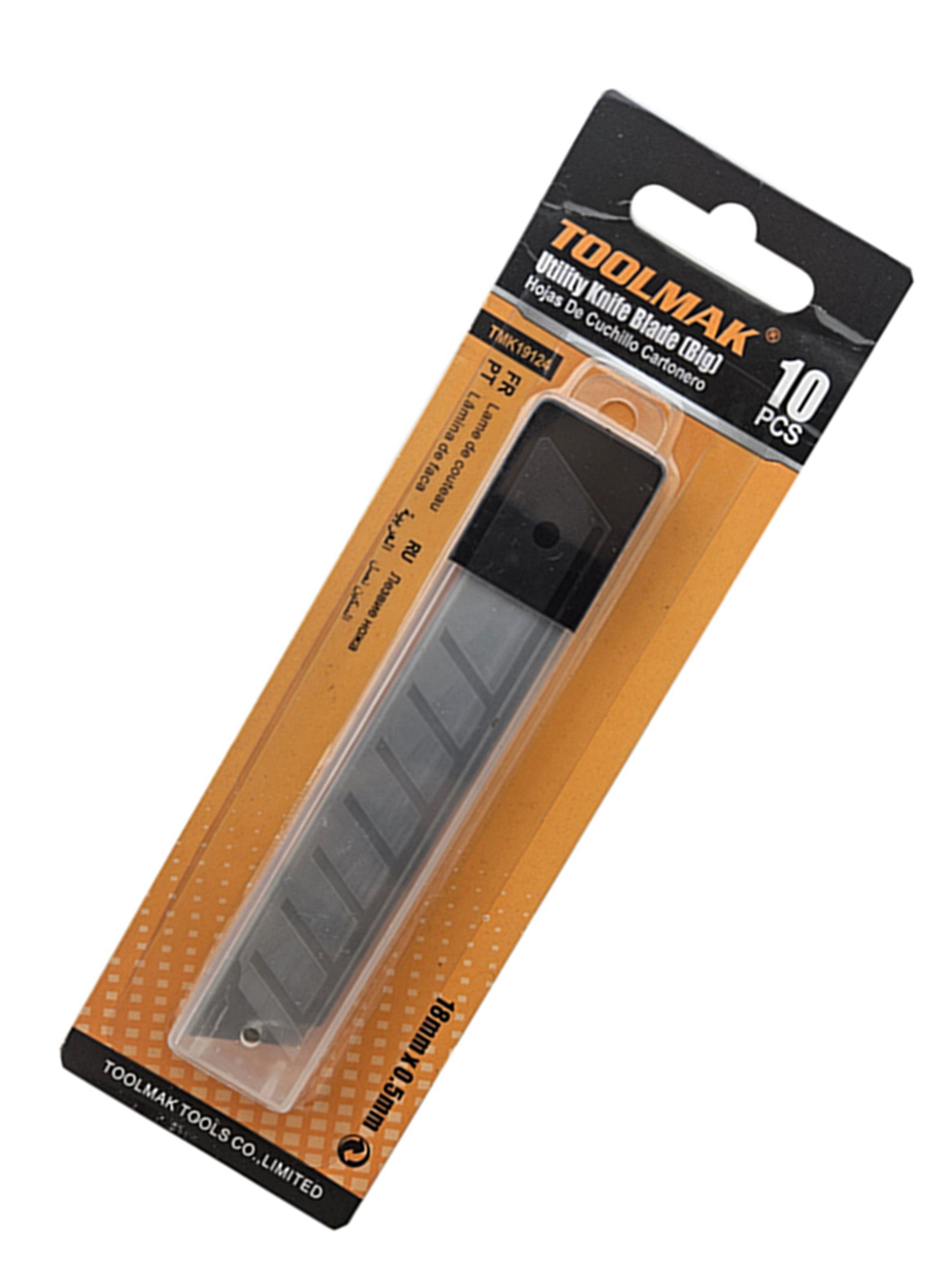 10x Repuesto Hoja Cuchillo Cartonero Corta Cartón 18mm Tmk-1