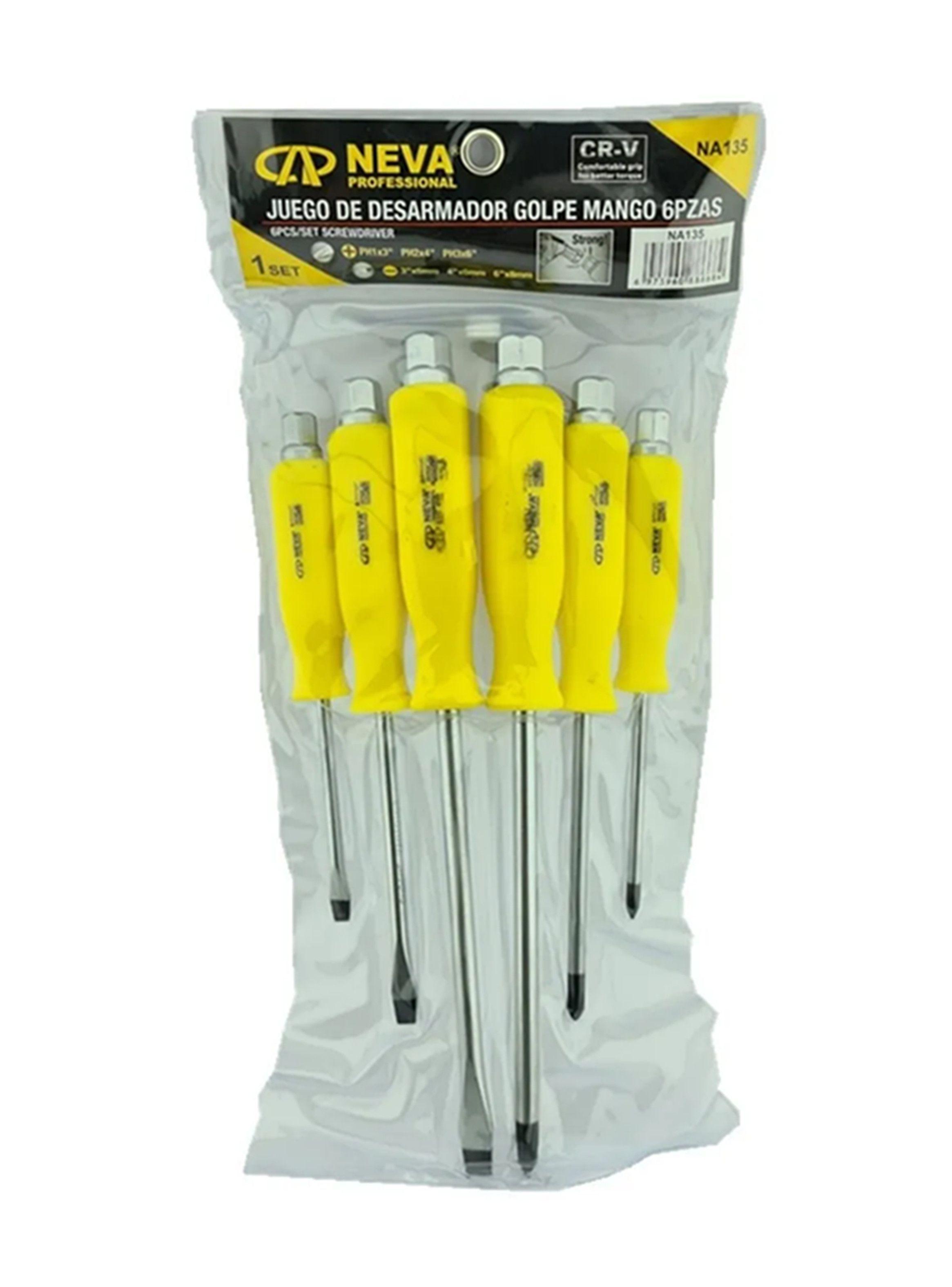 Juego De Destornilladores De Golpe 6 Piezas Na135-0