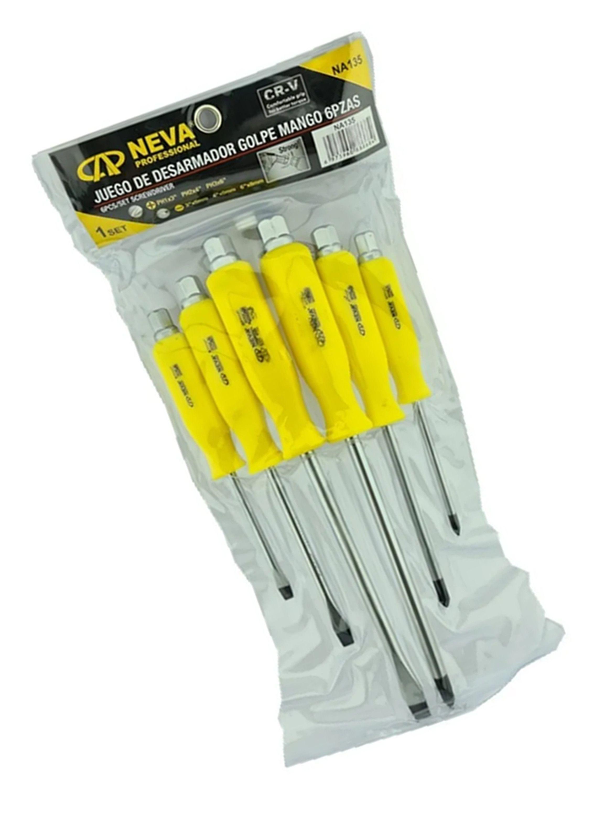 Juego De Destornilladores De Golpe 6 Piezas Na135-1