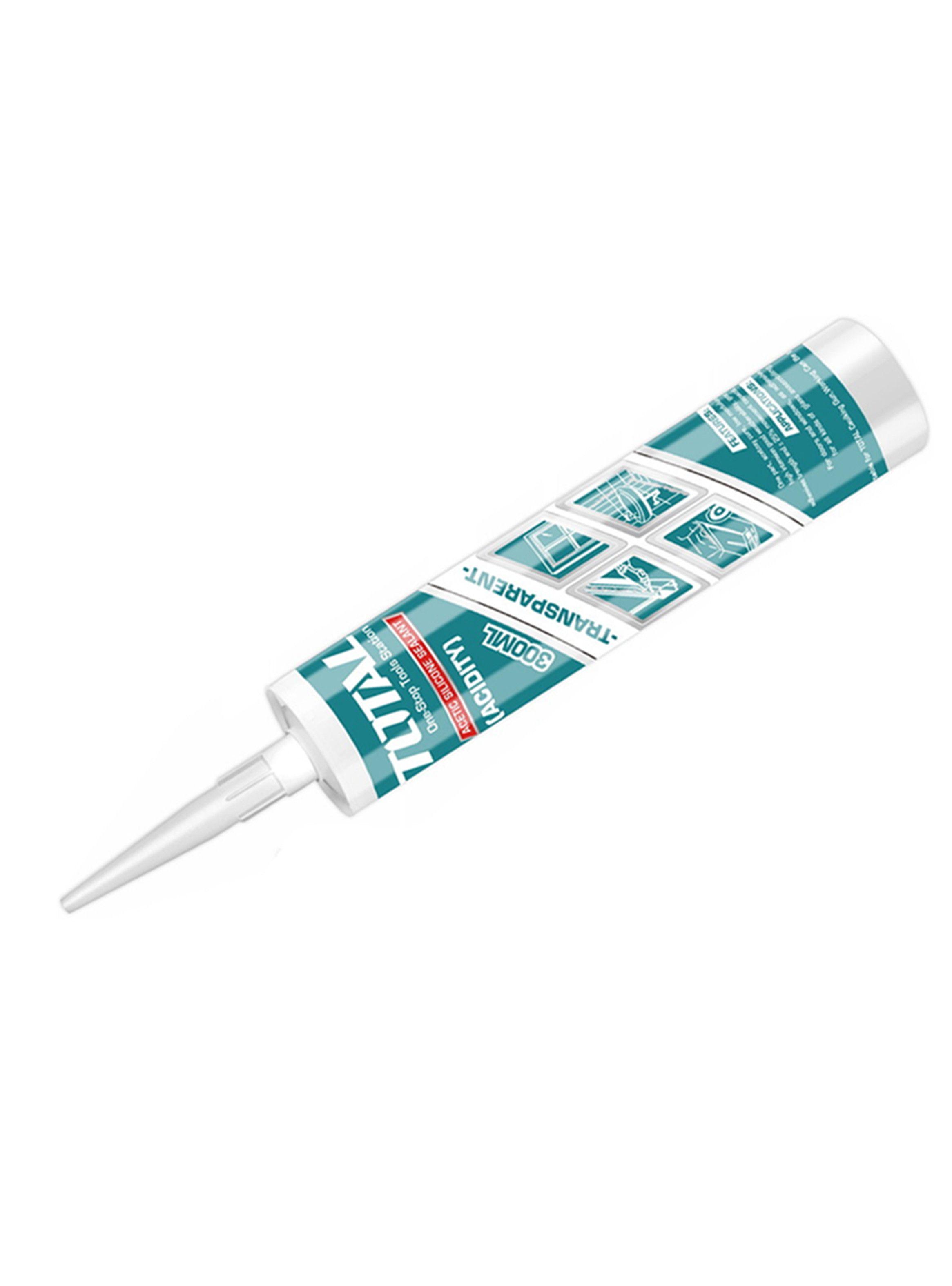 Silicona Sellante Cartucho Color Transparente 300 ML  Total-0