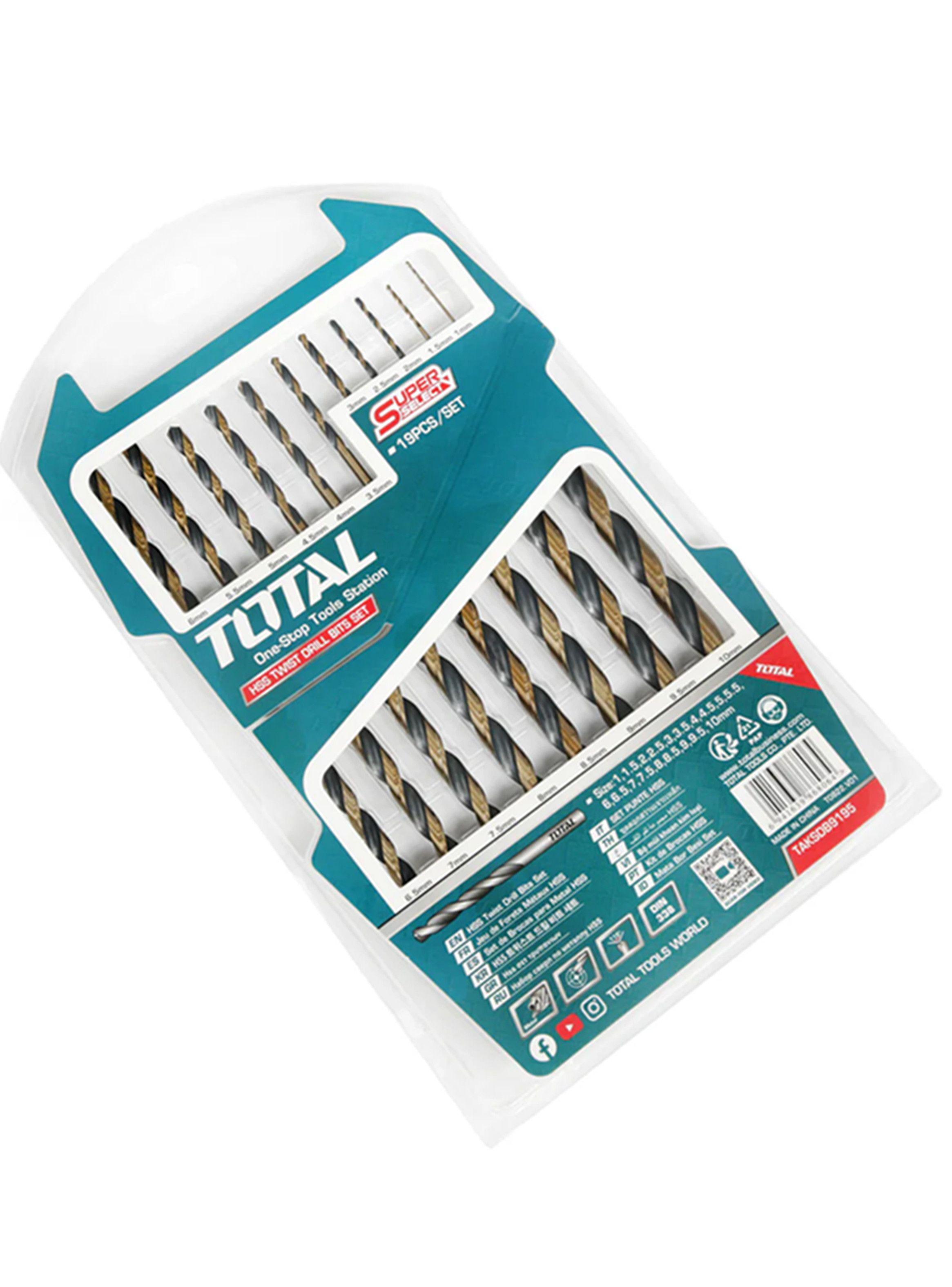 Set Juego Brocas Para Metal 19 Piezas Total Taksdb9195-0