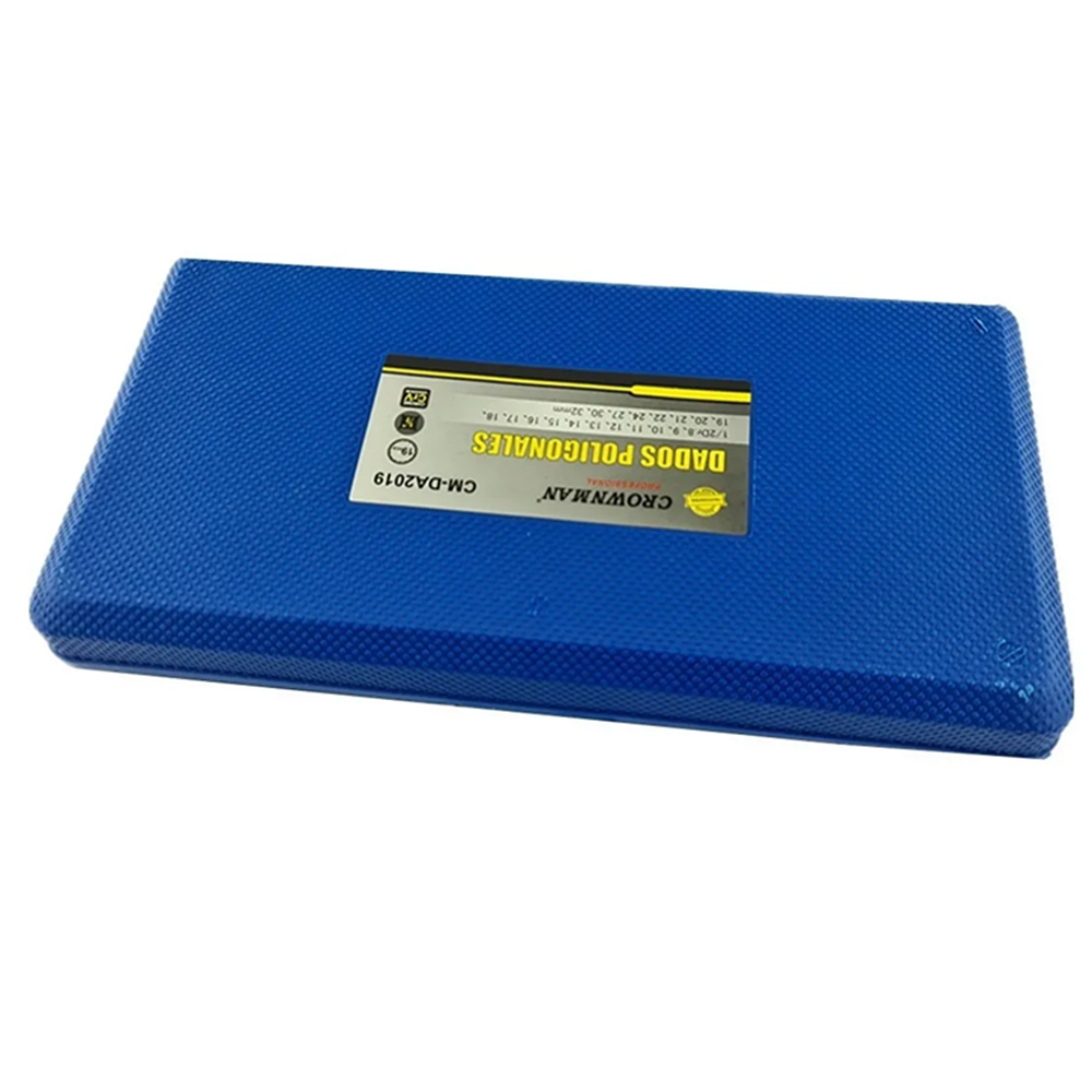 Set Dados Poligonales 1/2 PuLG 19 Piezas Crownman-2