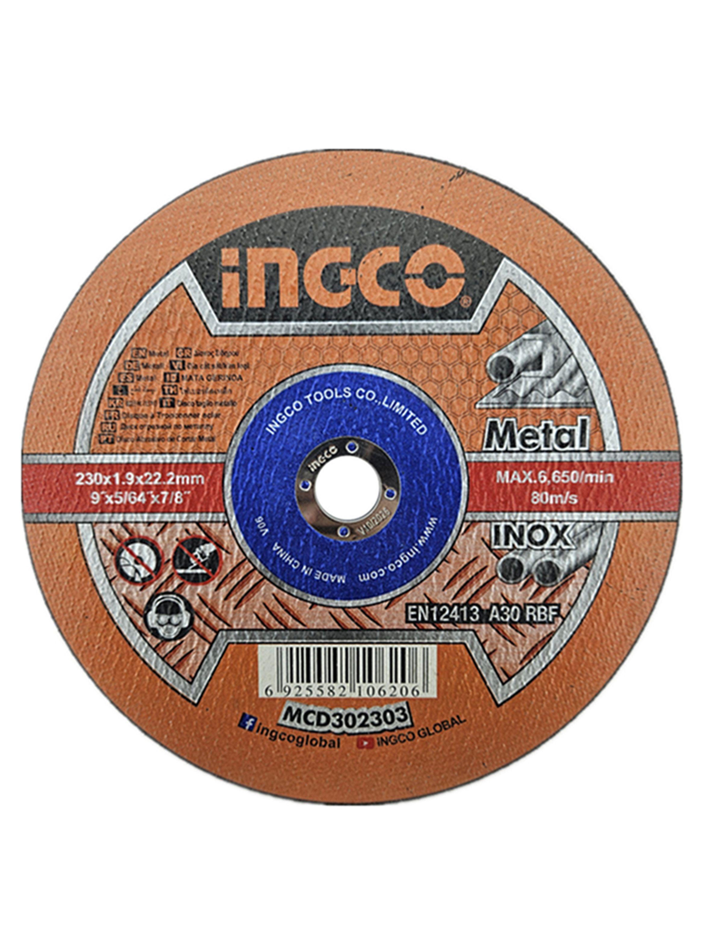 Disco Corte Metal Acero Inoxidable Plano 230mm Mcd302303  -0