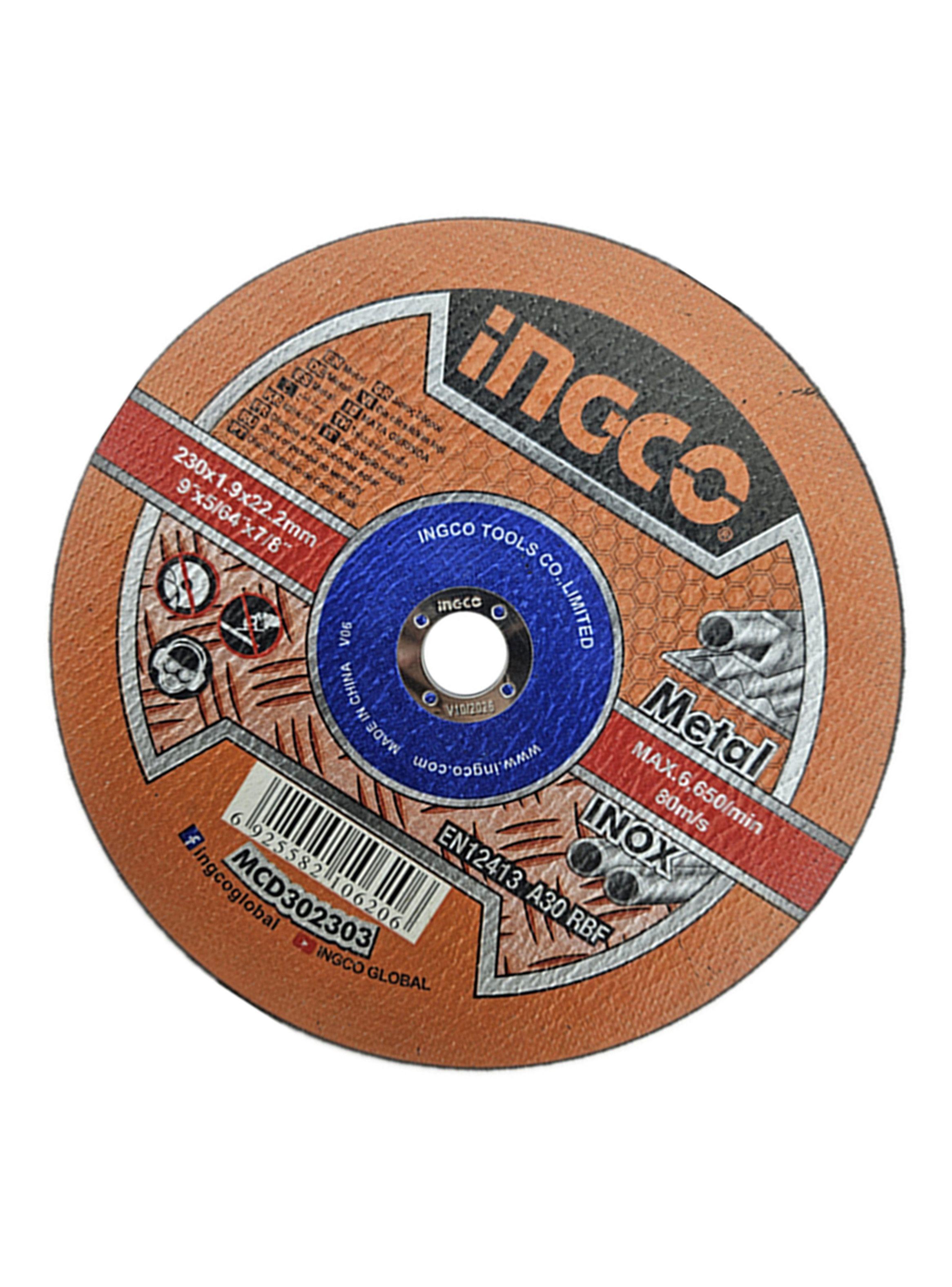 Disco Corte Metal Acero Inoxidable Plano 230mm Mcd302303  -2