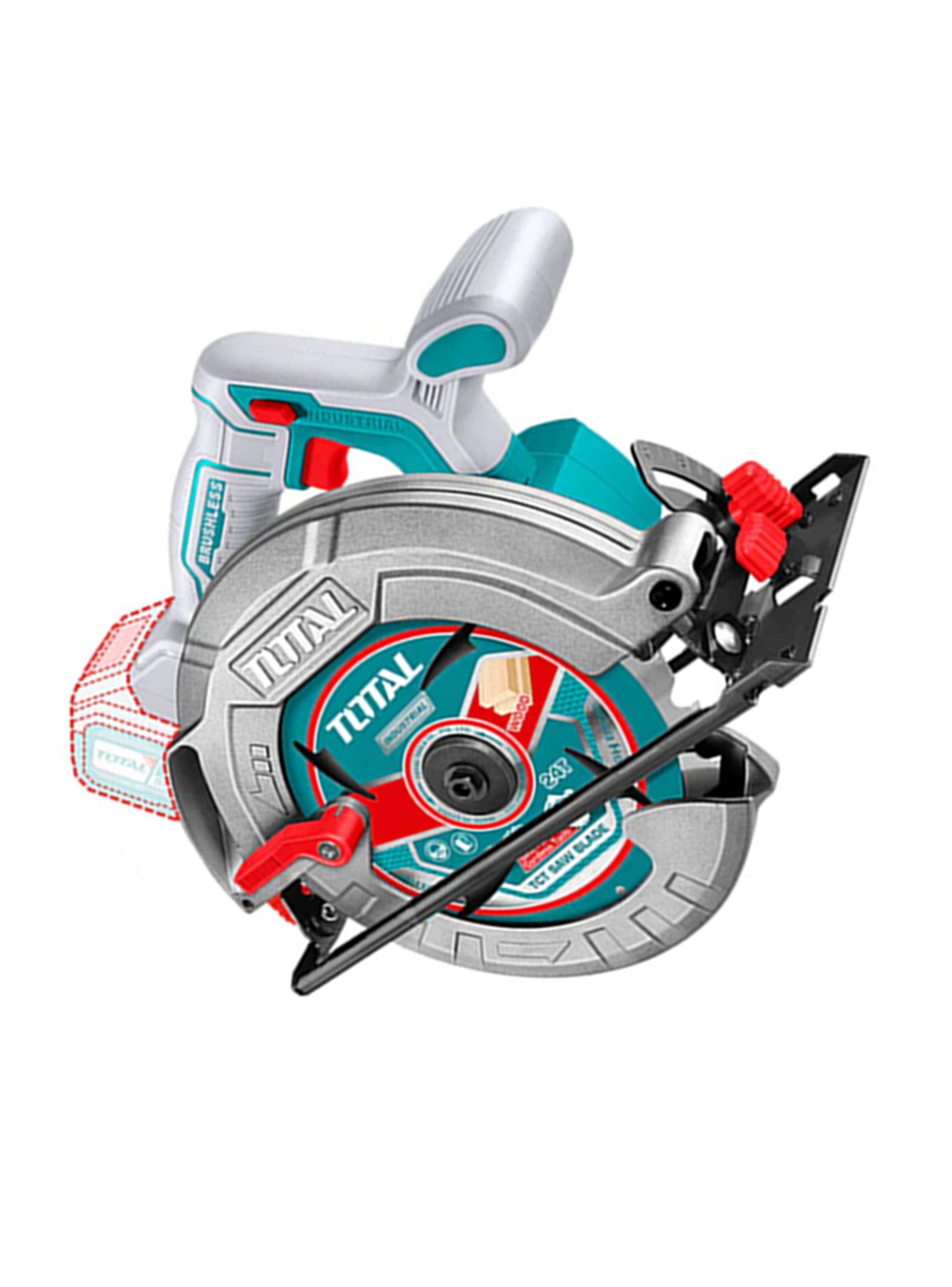 Sierra Circular Inalámbrica 20v Bat + Carg Total Tsli18513-2