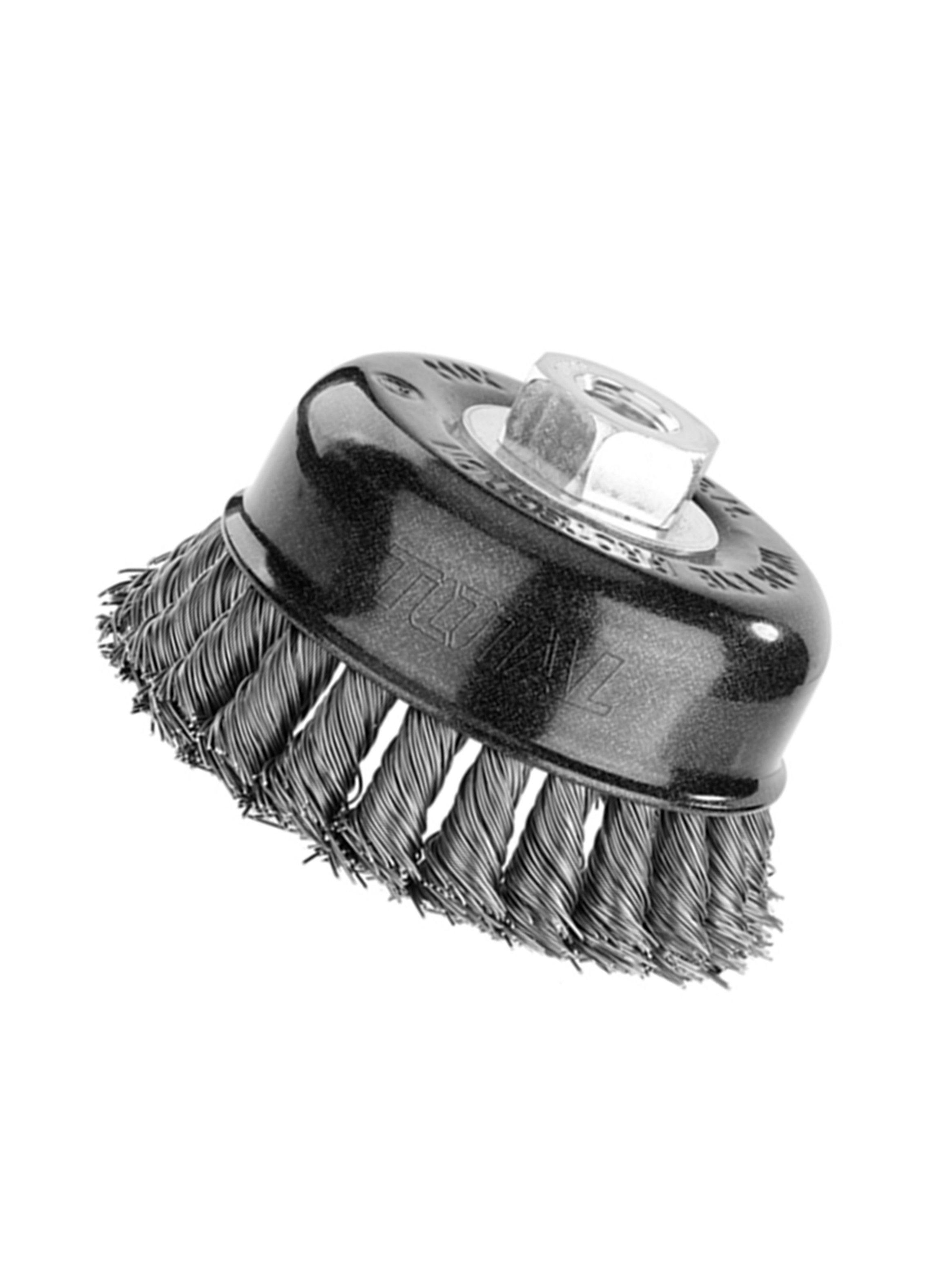 Escobilla Copa 100mm Trenzada Torcida Esmeril Total Tac32045-2