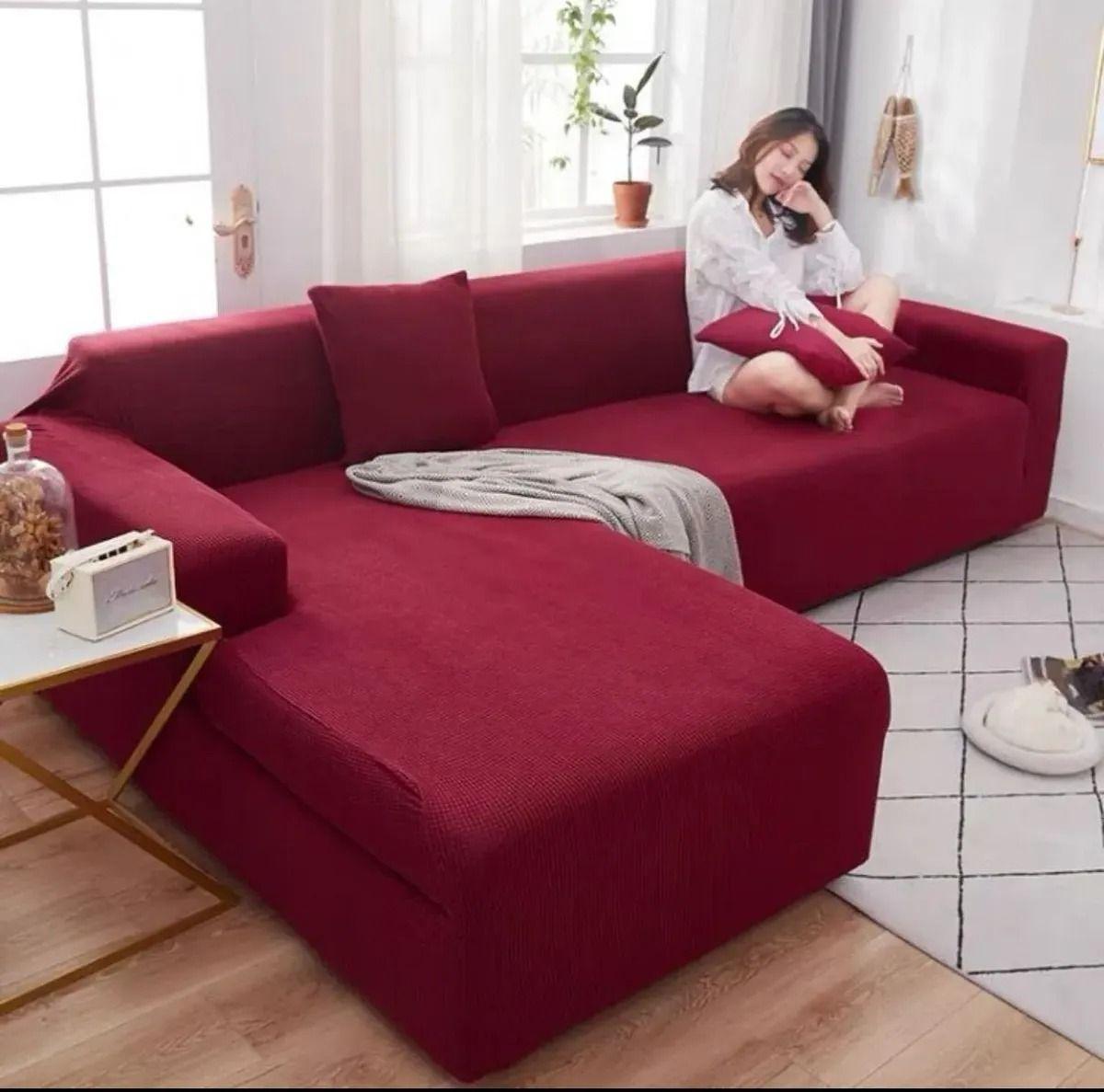 Funda Sillón L 3 Cuerpos Elástica Cuadrille Modular Grid-0