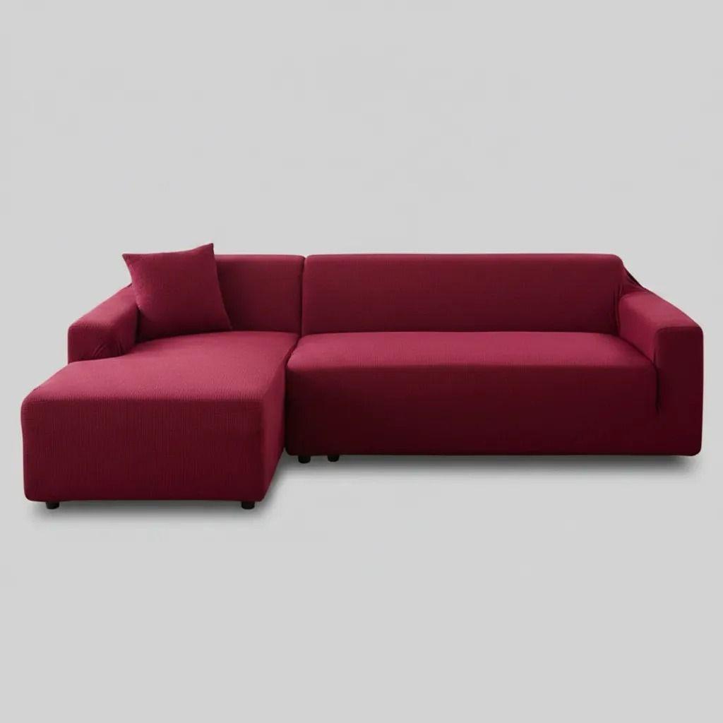 Funda Sillón L 3 Cuerpos Elástica Cuadrille Modular Grid-2