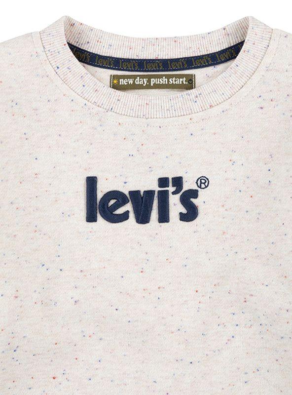 Poleron Niño C-Neck Nevado Blanco Levis-2