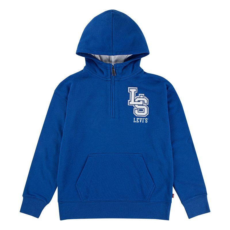 Poleron Niño 1/4 zip Hoddie Azul Levis-0