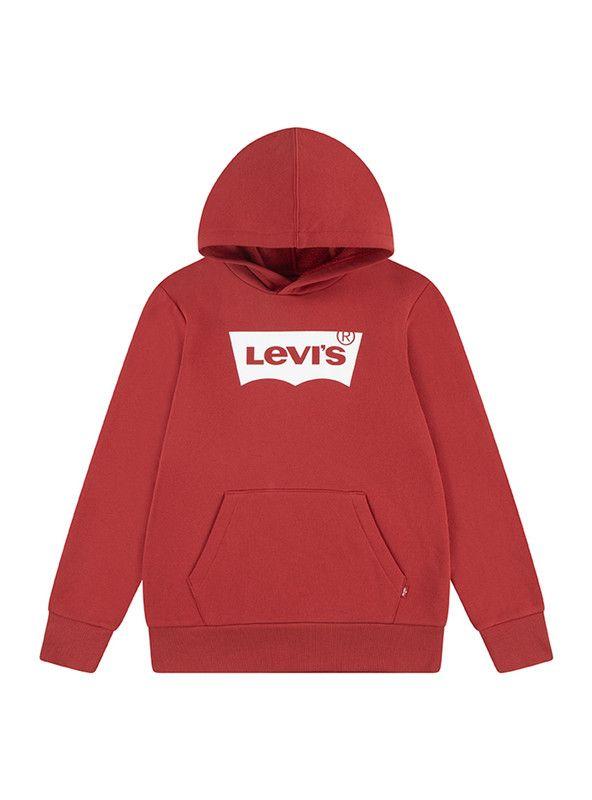 Poleron Niño Hoodie Batwing Rojo Levis-0