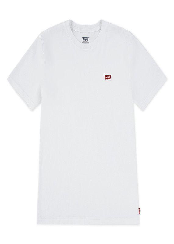 Polera Niño MC Lisa Logo Bordado Blanco Levis-0