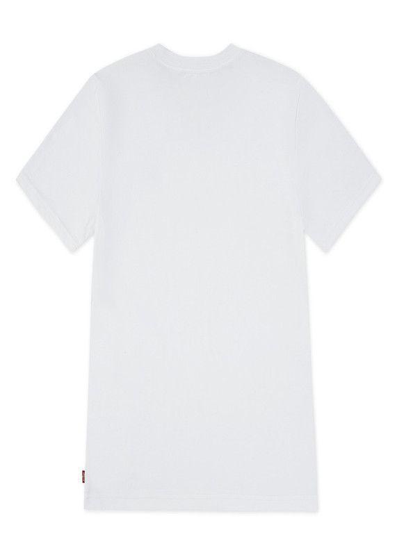 Polera Niño MC Lisa Logo Bordado Blanco Levis-1