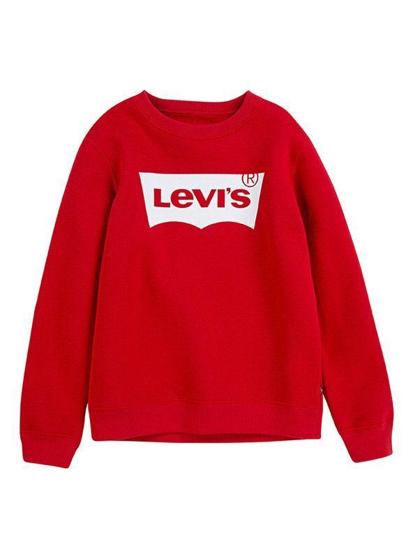 Poleron Niño C-Redondo Batwing  Rojo Levis-0