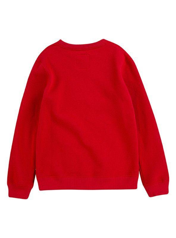Poleron Niño C-Redondo Batwing  Rojo Levis-1