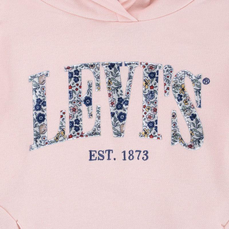 Poleron Niña Hoddie Rosado Levis-2