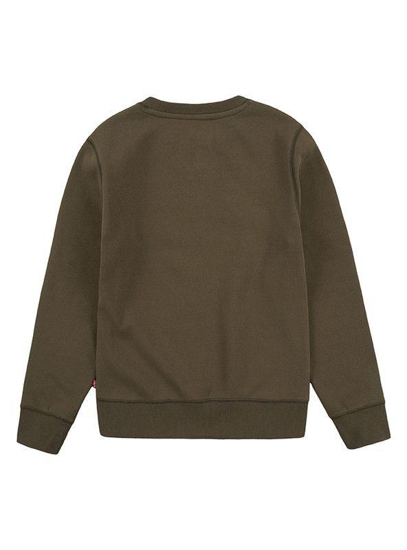 Poleron Niño C-Redondo Batwing  Verde Olivo Levis-1
