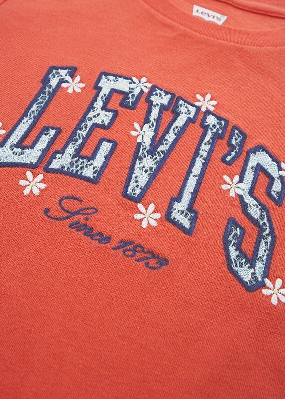 Polera Niña MC Graphic Rojo Levis-2