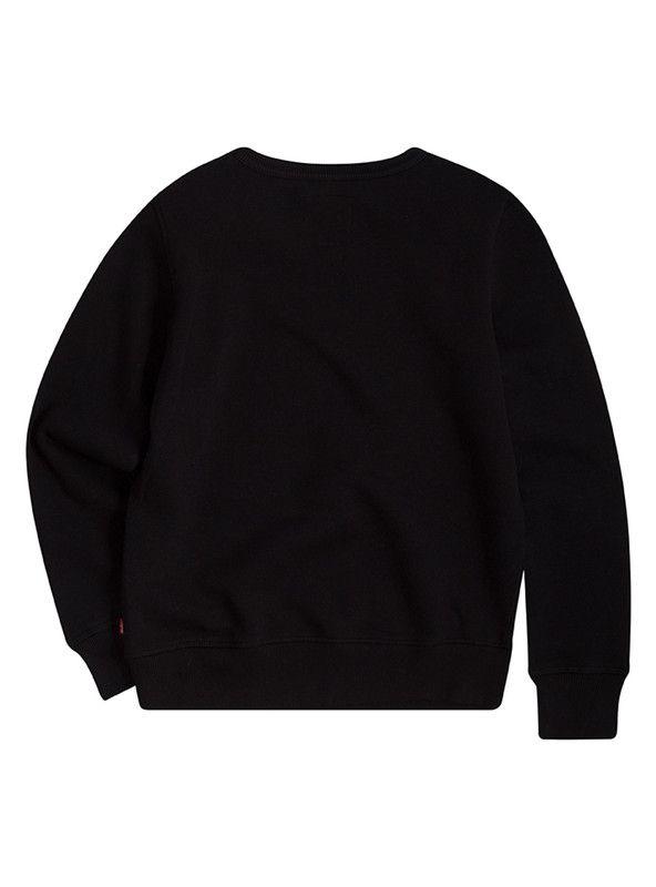 Poleron Niño C-Redondo Batwing  Negro Levis-2