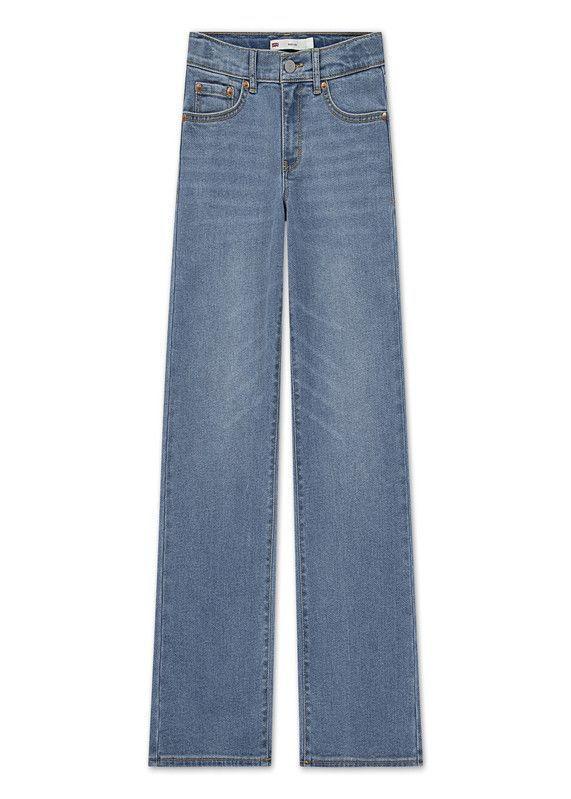 Jeans Niña Wide Leg Azul Claro Levis-0