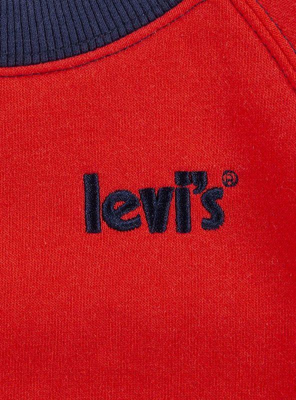 Poleron Niño C-Neck Liso Rojo Levis-2