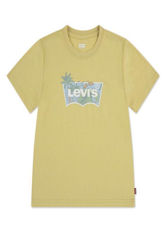 Polera Niño MC Batwing Amarillo Levis-0