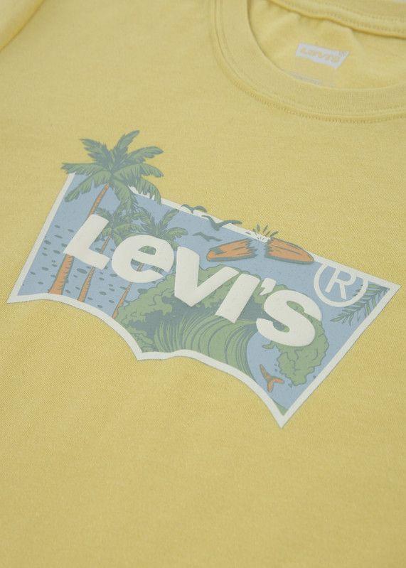 Polera Niño MC Batwing Amarillo Levis-2