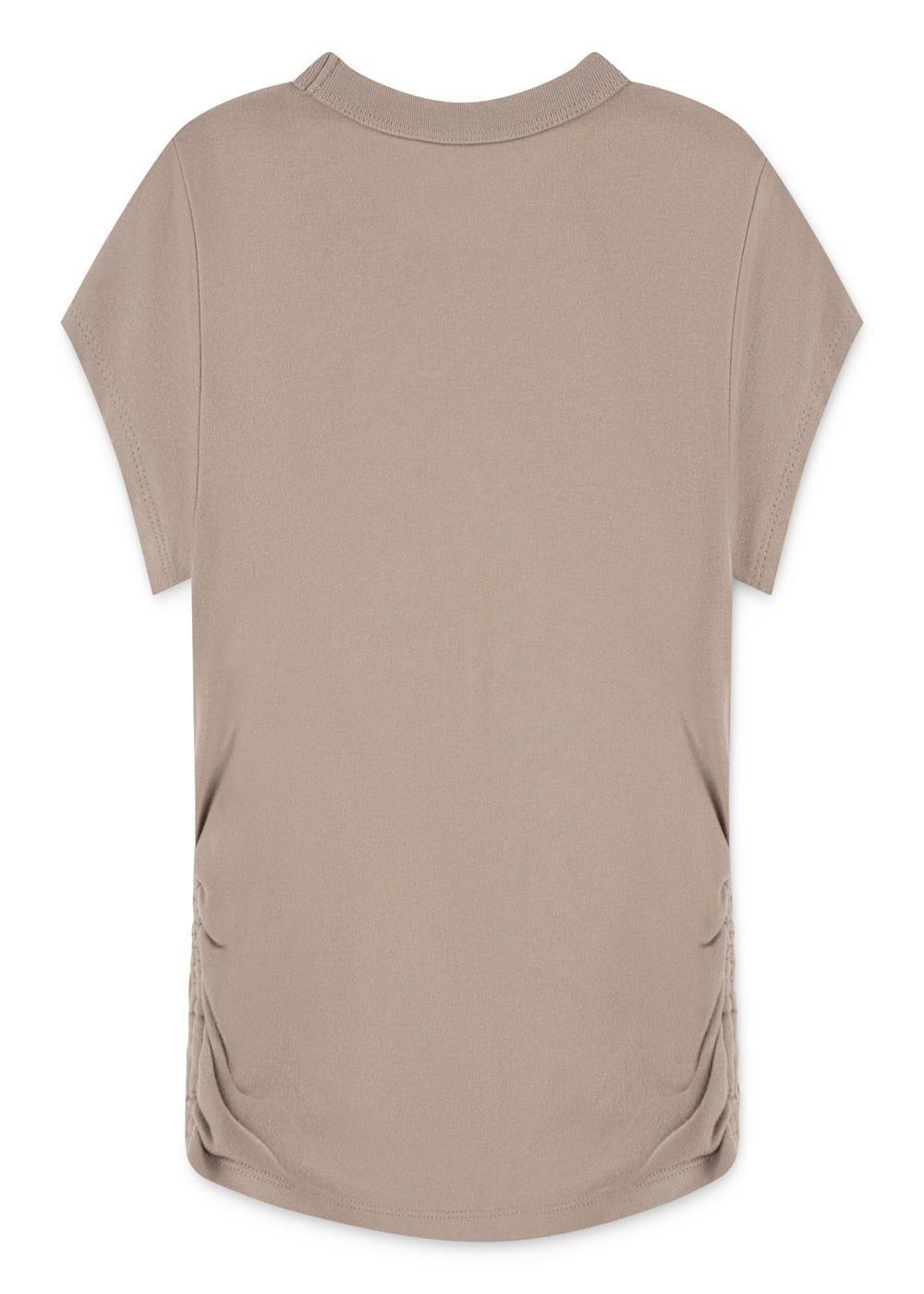 Polera Niña Fruncida Café 1892 Abercrombie & Fitch-1