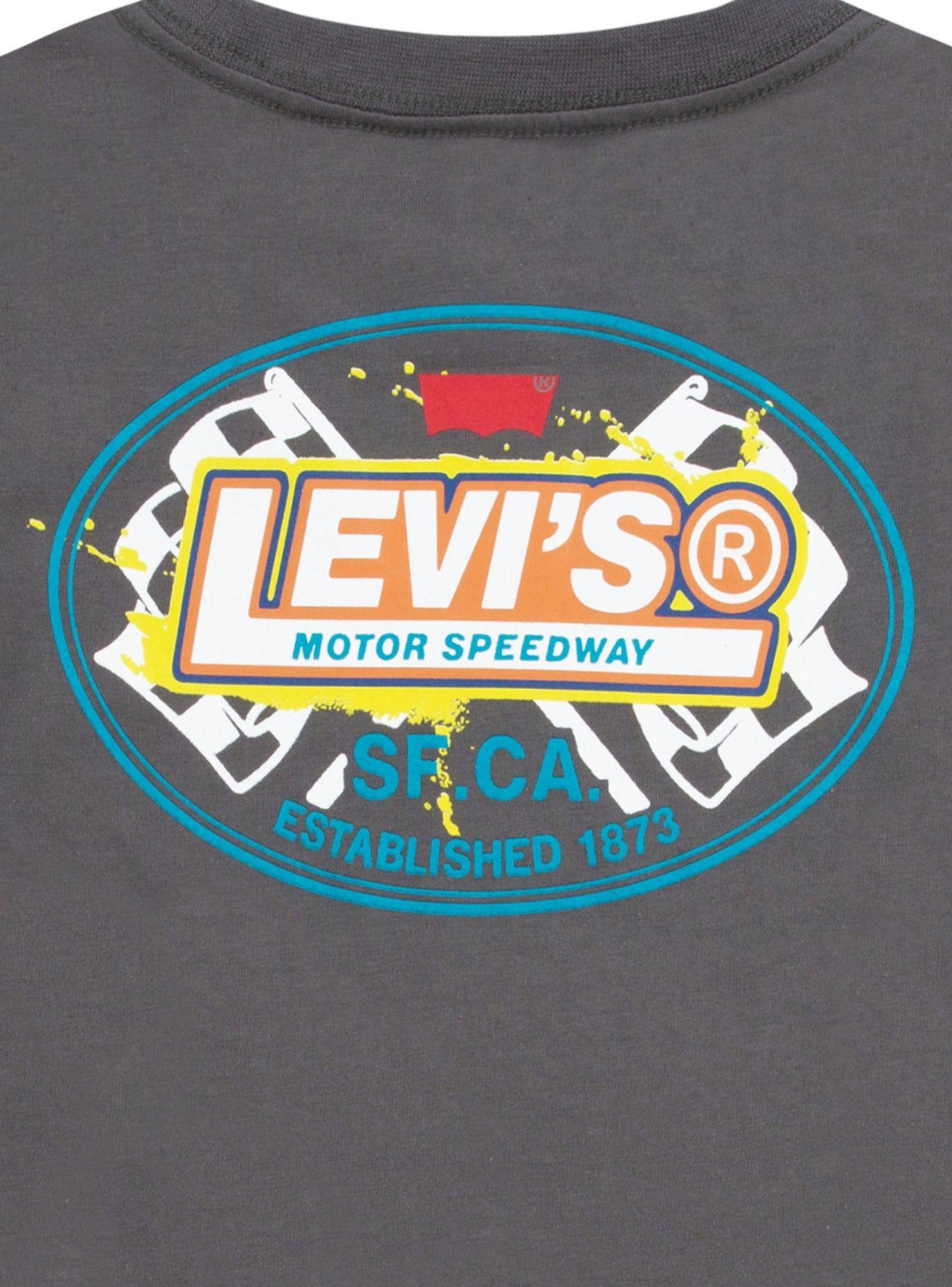 Polera Niño MC Racer Gris Levis-3