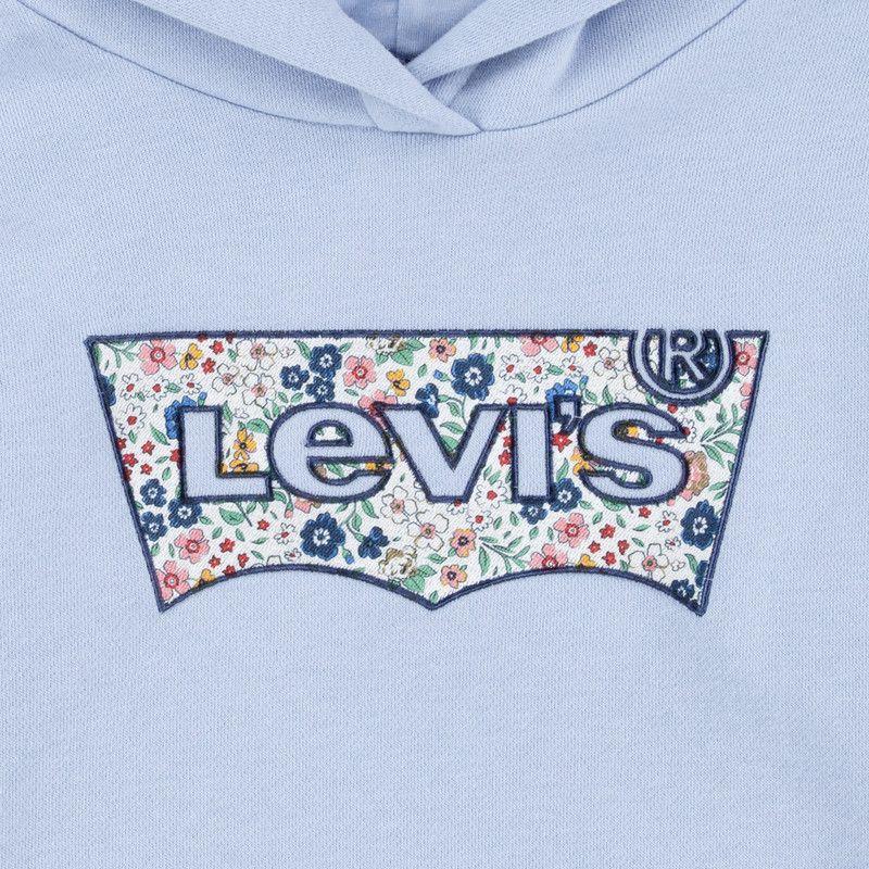 Poleron Niña Hoddie Batwing Lila Levis-3