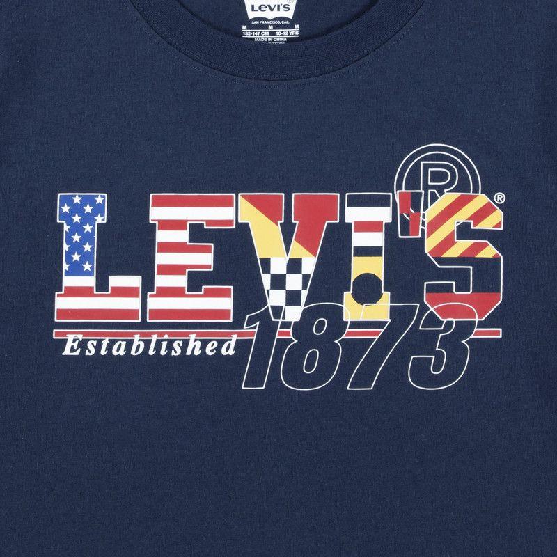 Polera Niño MC Azul Levis 91M286-C8D-S-2