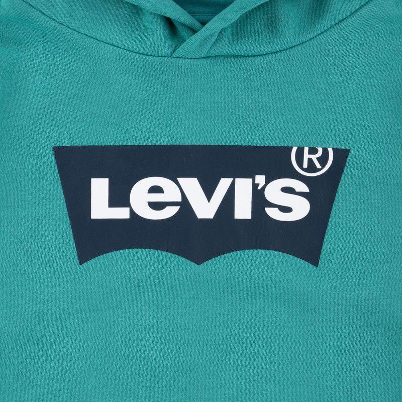 Poleron Niño Hoodie Batwing Verde Levis-2