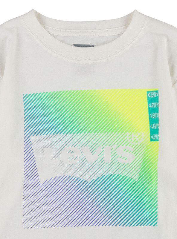 Polera Niño ML Logo Grande Blanco Levis-3