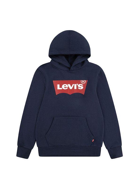 Poleron Niño Hoodie Batwing Azul Levis-0
