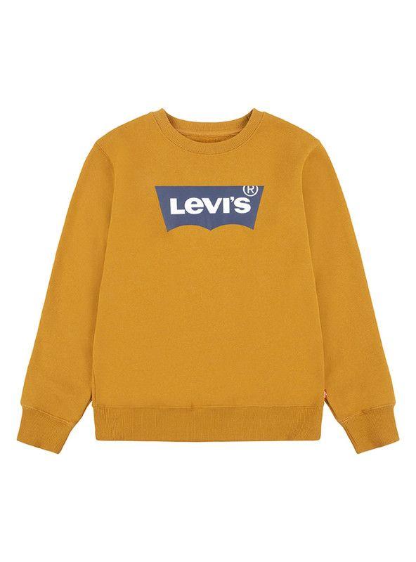 Poleron Niño C-Redondo Batwing  Mostaza Levis-0