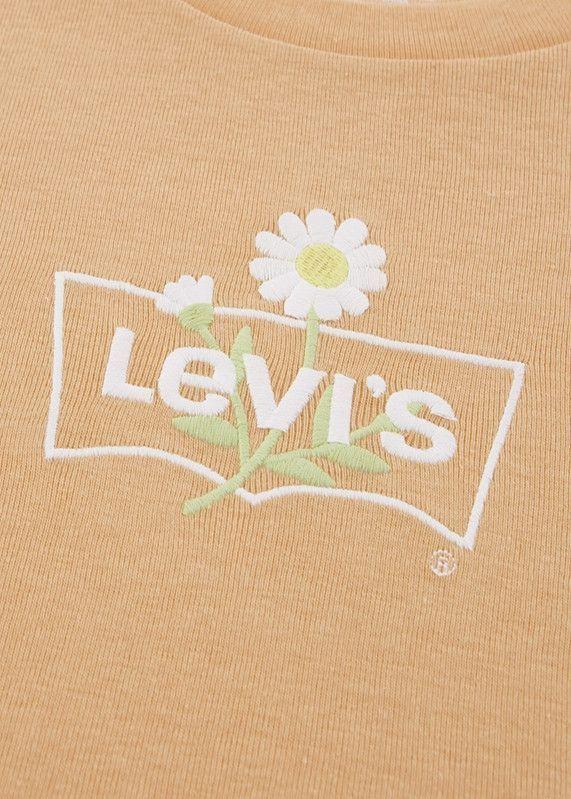 Polera Niña MC Graphic Naranjo Levis-2