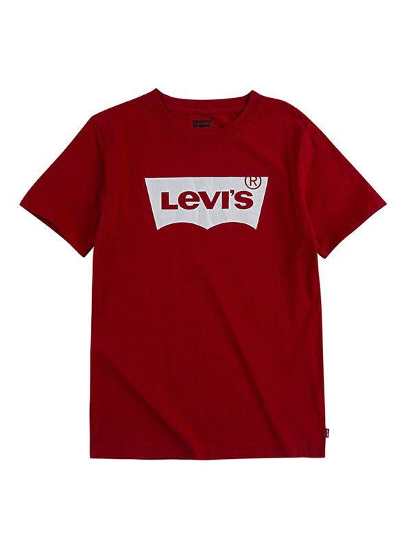 Polera Niño MC Batwing Rojo Levis-0