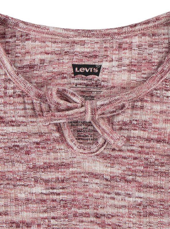 Polera Niña ML  Space Dye Rosado Levis-2