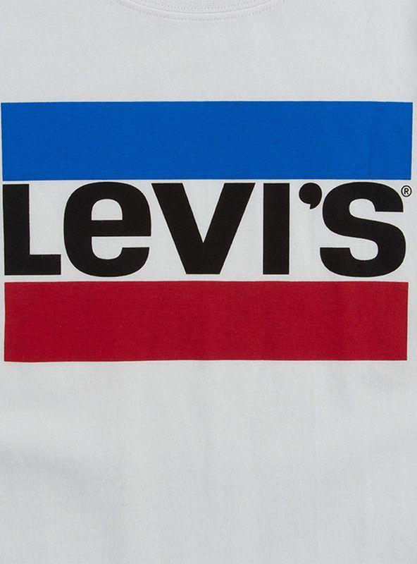 Polera Niño MC Sportwear Blanco Levis-3