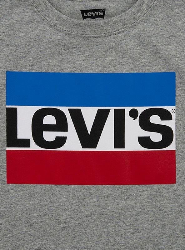 Polera Niño MC Sportwear Gris Levis-2