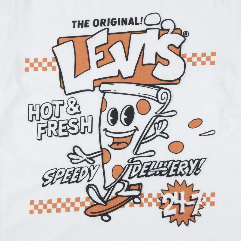 Polera Niño MC Pizza Blanco Levis 81M305-W1T-4-1