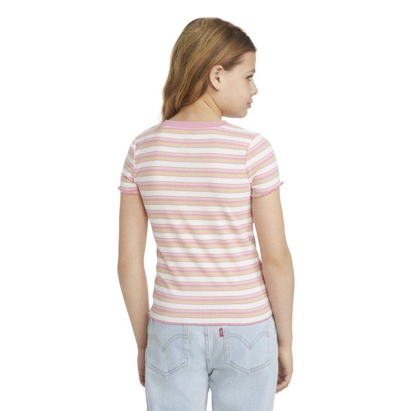 Polera Niña MC Rib Rosado Levis 41H139-AEN-S-2