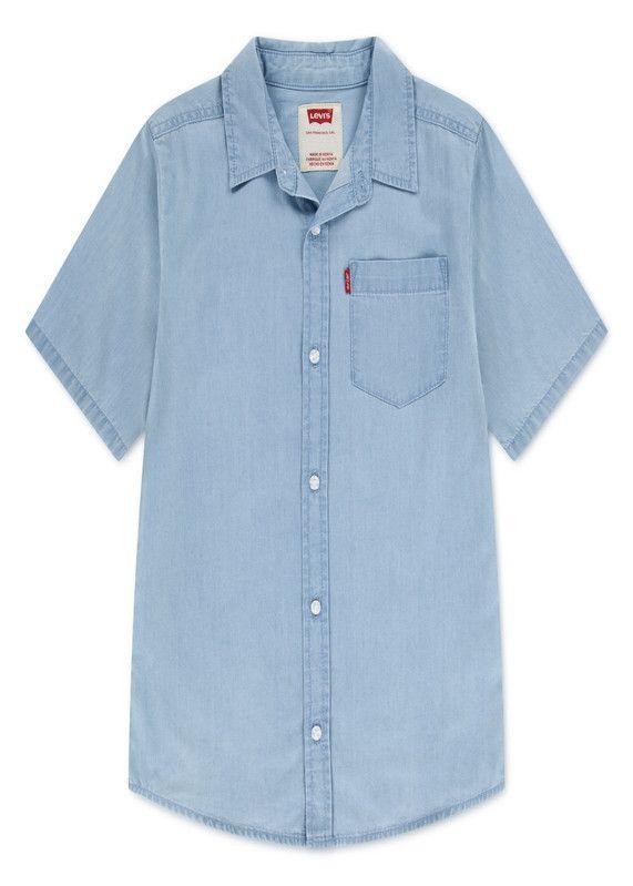 Camisa Niño SS Azul Levis-0
