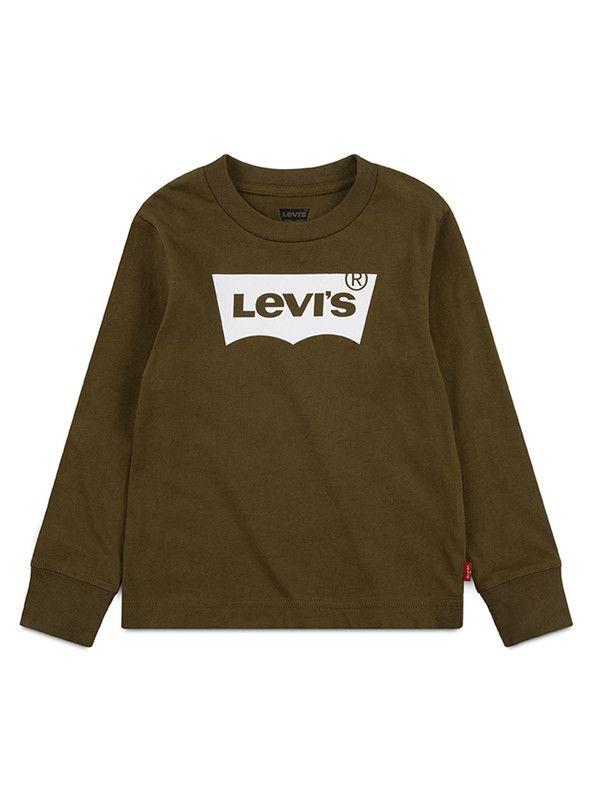 Polera Niño ML Batwing  Verde Olivo Levis-0